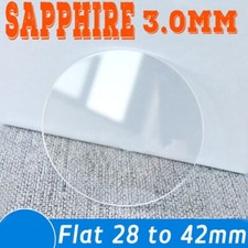 Sapphire 3mm Flat 28-42mm Round Watch Glass Mechanical Mineral Crystal Lens Tool