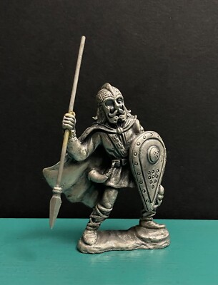 Selandia Norway Pewter Metal Norse Viking Danish King Ragnar Warrior Figurine