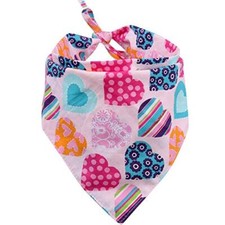 Valentine's Day Dog Bandana Reversible Triangle Bibs Scarf Small Valentine-2
