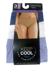 beauty by BALI® SEAMLESS MICROFIBER BRIEF 3-PACK no panty lines~KEEP COOL BT40A1