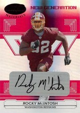 Rocky McIntosh autographed Football Card 2006 Leaf New Generation Rookie #190
