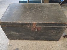 Ancienne Malle, Coffre en bois  74 x 42 cm par 38 cm de haut