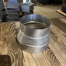 7” x 6” stainless steel stove pipe/chimney reducer/increaser