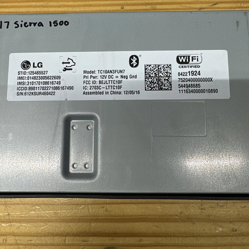 Communication Telematics Bluetooth Module Fits 17 SIERRA 1500 PICKUP 84221924 - Image 2 of 4