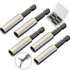 1/4" Strong Magnetic Extension Bit Holder 5 Pack Hex Shank Screwdriver Bit Drive