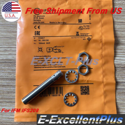 For IFM IFS208 Proximity Sensor Switch IFKC004BASKG/M/US-104-DRS/2LED  100mA PNP