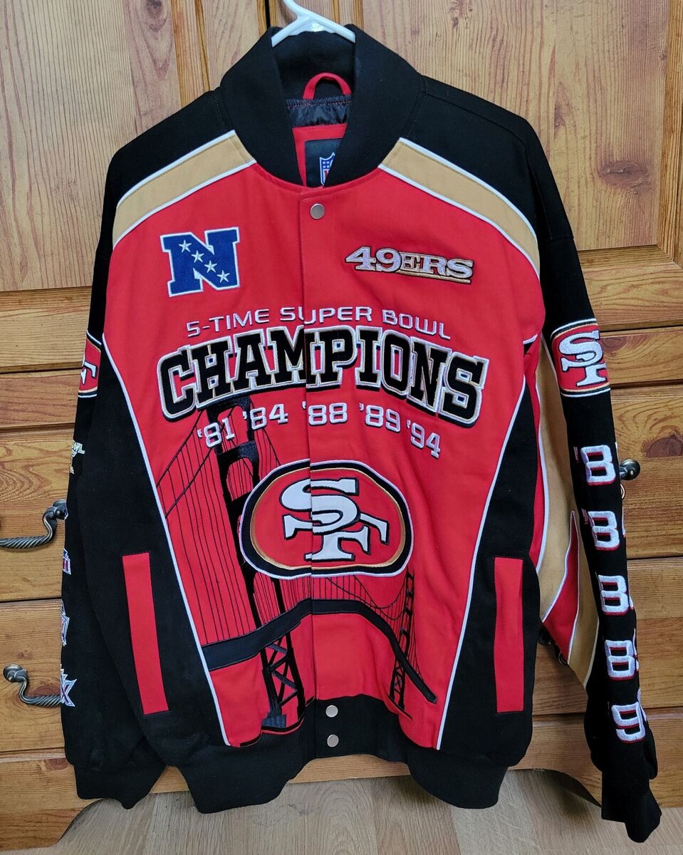 NFL San Francisco 49ers 5-Time Super Bowl Champions Jacket NFL San Francisco 49ers 5-Time Super Bowl Champions Jacket