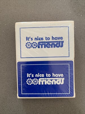 It's Nice To Have Friends Bridge Set New Sealed Decks