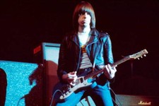 Johnny Ramone Of The Ramones Performs On Stage At 1976 OLD MUSIC PHOTO