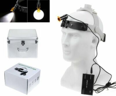 Dental Surgical 5W LED Headlight Lamp Leather Headband with Filter DY-007-H CE