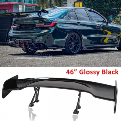 For 2019-24 G20 330i M340i G80 M3 46'' Rear Trunk Spoiler GT Wing Glossy Black