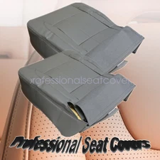 For 2006-2009 Dodge Ram Laramie Driver & Passenger Side Bottom Seat Cover Gray