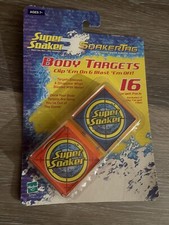 Super Soaker Soaker Tag Body Targets - Pack de 16 cibles avec 2 clips pour le corps 7 ans et +