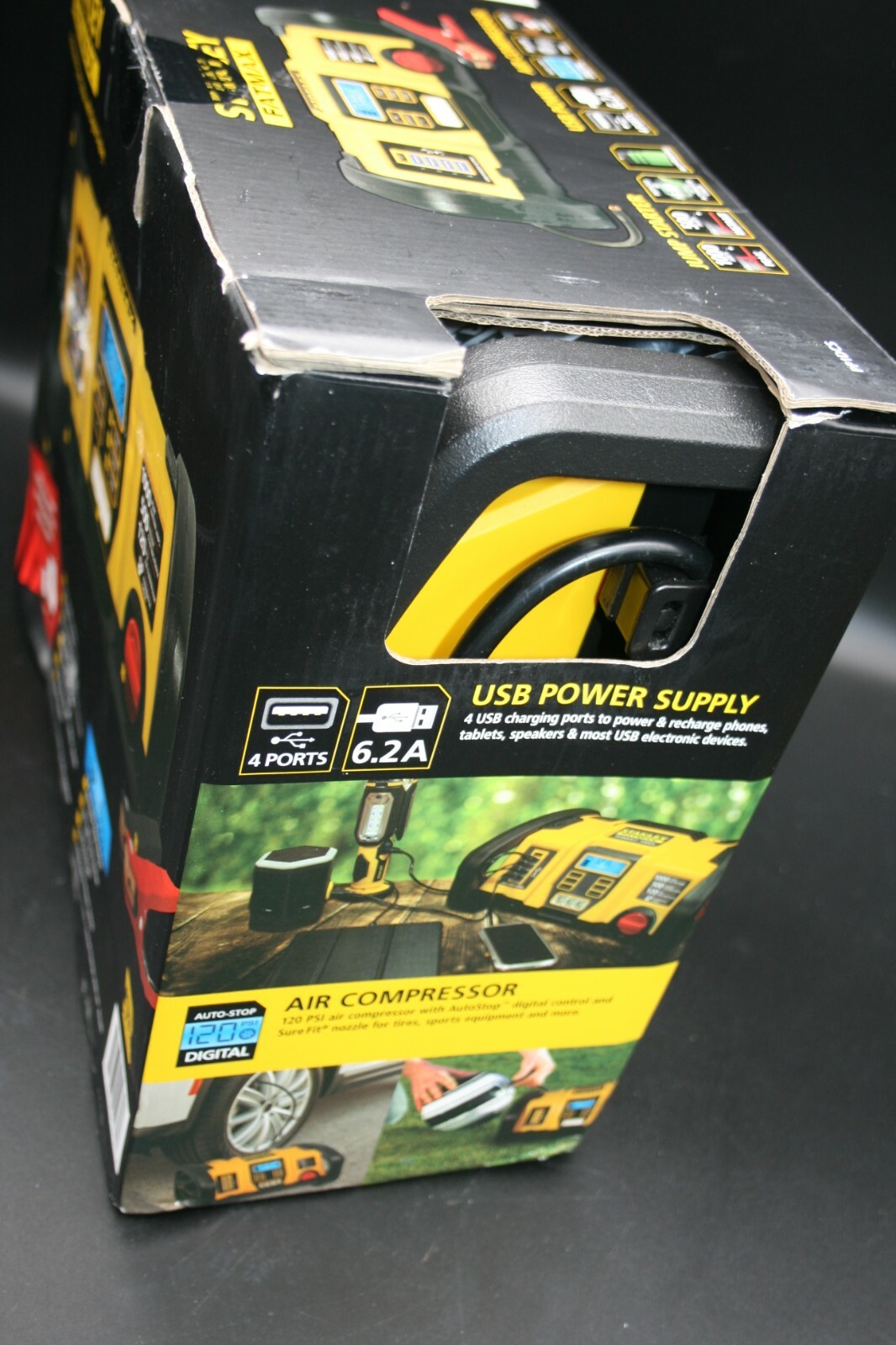 stanley fatmax power station 1000 on 3x Stanley Fatmax Power Station 12v Jump Starter Usb Charger Air Pump 1000 Peak For Sale Online Ebay
