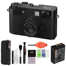 Fujifilm X Half Digital Camera Black Bundle with Advanced Accessories