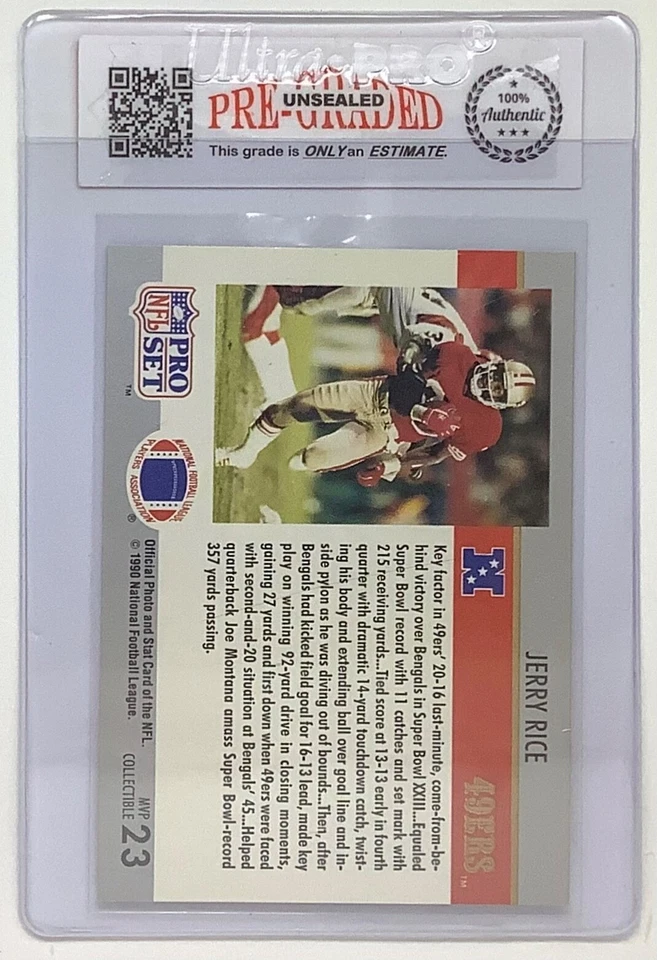 НОВЫЙ СПИСОК - 1990 Профессиональный Набор No23 Джерри Райс Безрецептурный Предварительно оцененный 10 Драгоценных Камней Mt Отличный Подарок - Изображение 2 из 4