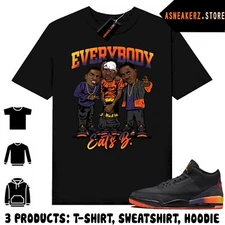 Shirt To Match AJ 3 J Balvin Rio Sneaker Matching Tee Everybody Eats B T-Shirt