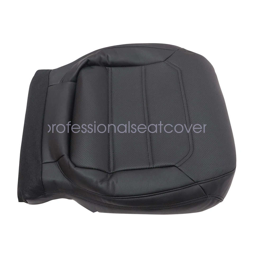 Driver Bottom Leather Seat Cover Black For 2012-2020 Volkswagen Passat PERF - Image 4 of 4