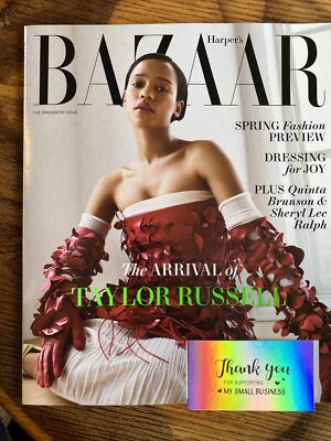 HARPER S BAZAAR MAGAZINE USA February 2023 -Taylor Russell - Dreamers Issue New
