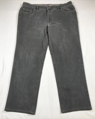 Hiltl Mens Cotton Stretch Jeans Straight Leg 40X34 Gray Pocket Pants  Germany