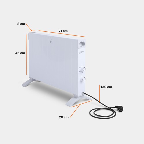 Heizung mobiler Konvektor 2500W Elektroheizung Heizgerät Heizkörper Heizstrahler - Bild 2 von 9
