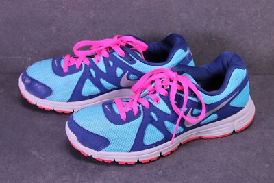 Nike Revolution 2 Damen Sneaker Sportschuhe Gr. 40 blau pink Laufschuhe BS343