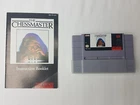 The Chessmaster cartridge + manual SUPER NINTENDO SNES free shipping tested