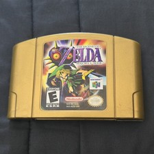 The Legend of Zelda Majora's Mask Collector's Edition N64 Gold Cart holographic