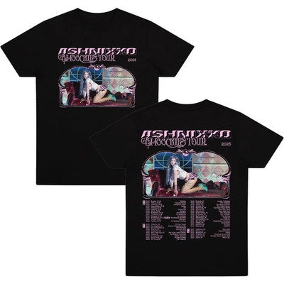 Ashnikko Smoochies Tour 2026 Double Sided Unisex T-Shirt Concert Merch