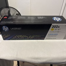 HP 202A Yellow Original LaserJet Toner Cartridge, CF502A