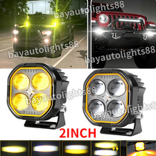 2x 2inch 80w Led Cube Pods Amber Off Road Driving Lights Spot Fog Work Light Bar 2x 2inch 80w Led Cube Pods Amber Off Road Driving Lights Spot Fog Work Light Bar