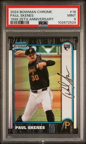 2024 Bowman Chrome 1999 25th Anniversary Paul Skenes #BC25-18 (RC) PSA 9 Rookie