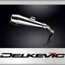 Triumph Scrambler 400X 2024-25 Delkevic Reverse Cone Stainless Exhaust Silencer