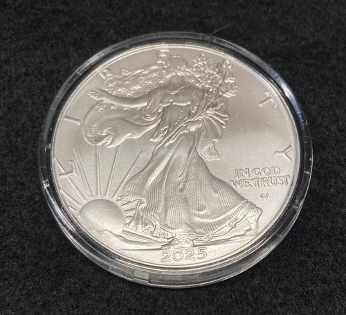 2025 AMERICAN EAGLE SILVER - IN CAPSULE - OUTSTANDING PRICE!