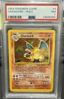 1999 POKEMON BASE SET UNLIMITED #4 CHARIZARD-HOLO PSA 7