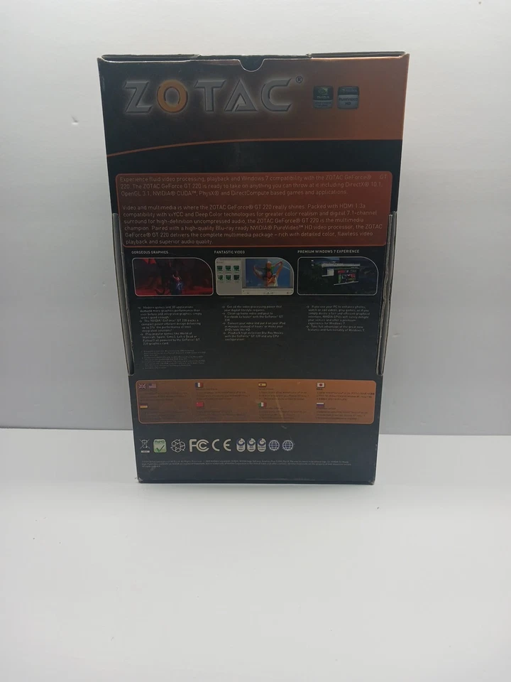 ZOTAC Nvidia GeForce 220 Synergy Edtion Video Card 1GB ddr2 passive cooled, VGA. - Image 3 of 4