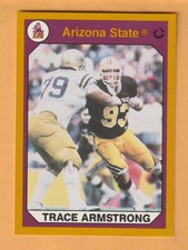 Trace Armstrong Arizona State Sun Devils 1990 Card #84 Chicago Bears