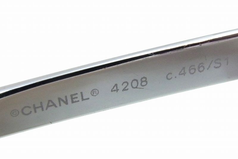 CHANEL シャネル  【美品】4208 c.464/S8 キャットアイ 56□21 140 CHANEL - CHANEL シャネル 【美品】4208 c.464/S8 キャットアイ 56□21