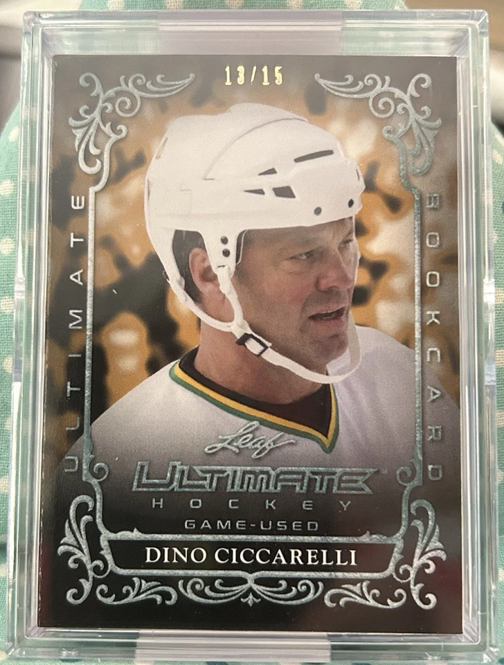 DINO CICCARELLI 2023 Leaf Ultimate Game-Used Hockey Bookcard 13/15 Auto Relics - Image 2 of 4
