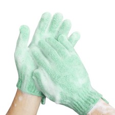 MIG4U Shower Exfoliating Scrub Gloves Medium to Heavy Bathing Gloves Body Was...