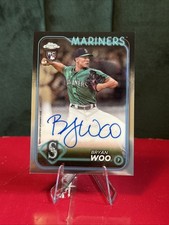 2024 Topps Chrome - Rookie Autographs Bryan Woo #RA-BWO (AU, RC, On Card Auto). rookie card picture
