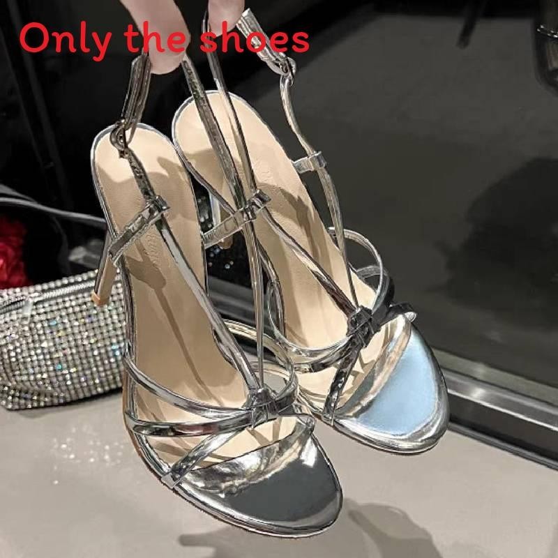 Sandalias Oneword con correa para mujer verano tacones altos con punta de boca de pez para fiesta