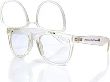 Alternative Imagination Premium Double Diffraction Glasses, Transparent Matte 