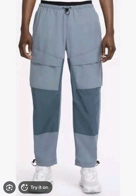 Nike Woven Sportswear Tech Pack Jogger Cargo Pants CU3761-031 Men XXL Blue EUC!