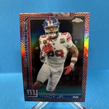 2025 Topps Chrome Football - Tyrone Tracy Jr. Leather Refractor  #228 Giants