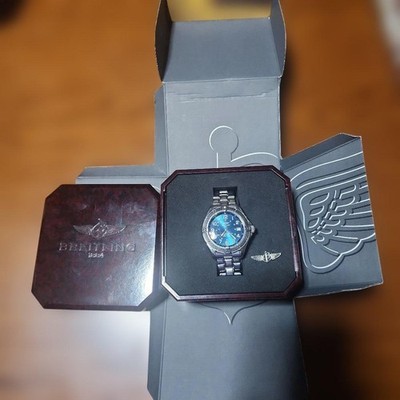 Breitling Super Ocean A17040 Automatic Date Blue Dial Men s Watch Japan