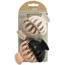 Planet Spider Claw Hair Clips, 4 Count, Sustainable Plant-Based Materials