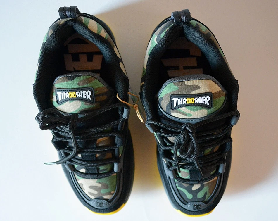 Rare DC THRASHER limited edition skate shoes kalis osiris es 2001 d3 camo og dvs - Imagen 2 de 4