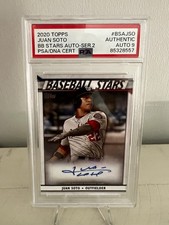 Topps 2020 Juan Soto Baseball Stars Autograph #BSA-JSO Nationals PSA/DNA Auto 9