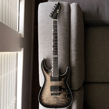 ESP E-II Horizon NT-II Quilt Maple – See Thru Black Sunburst – 2018 MIJ + OHSC